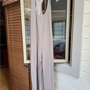 Beyond Yoga Light Tan Sleeveless Jumpsuit
